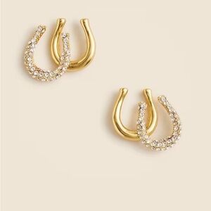 Jcrew Horseshoe stud earrings
